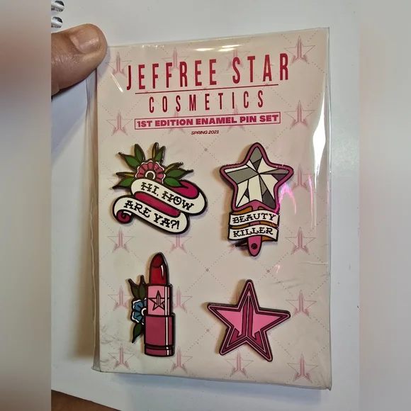 Jeffree Star Cosmetics 1st Edition Enamel Pin Set - Picture 2 of 3